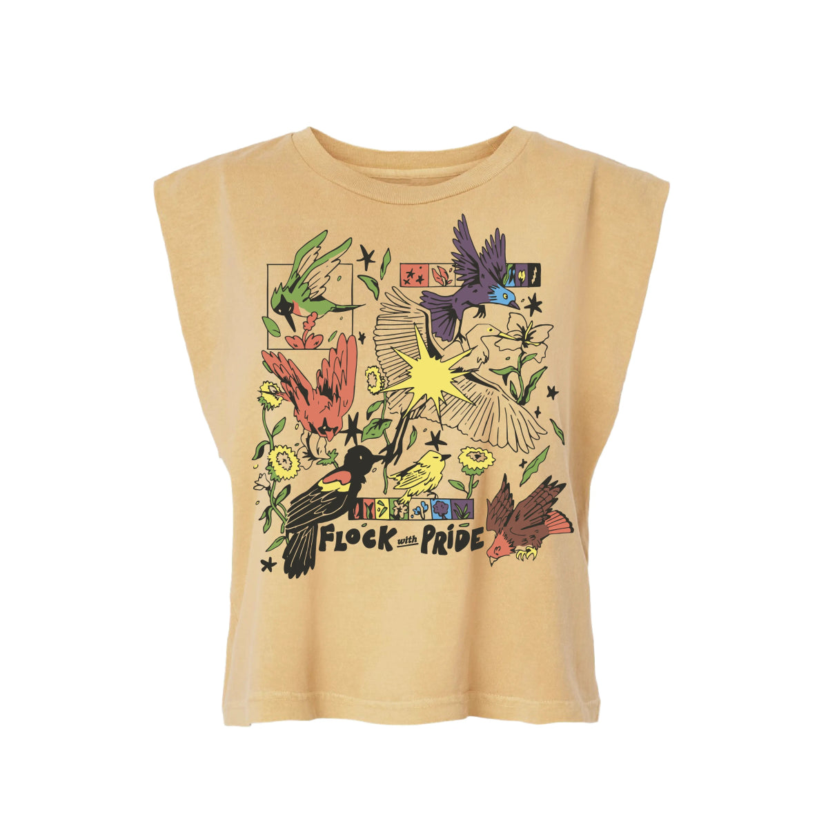 Flock With Pride Boxy Muscle Tank