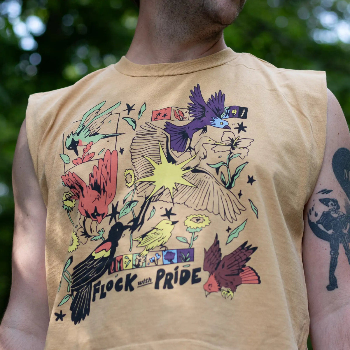 Flock With Pride Boxy Muscle Tank 7 Flock With Pride Boxy Muscle Tank