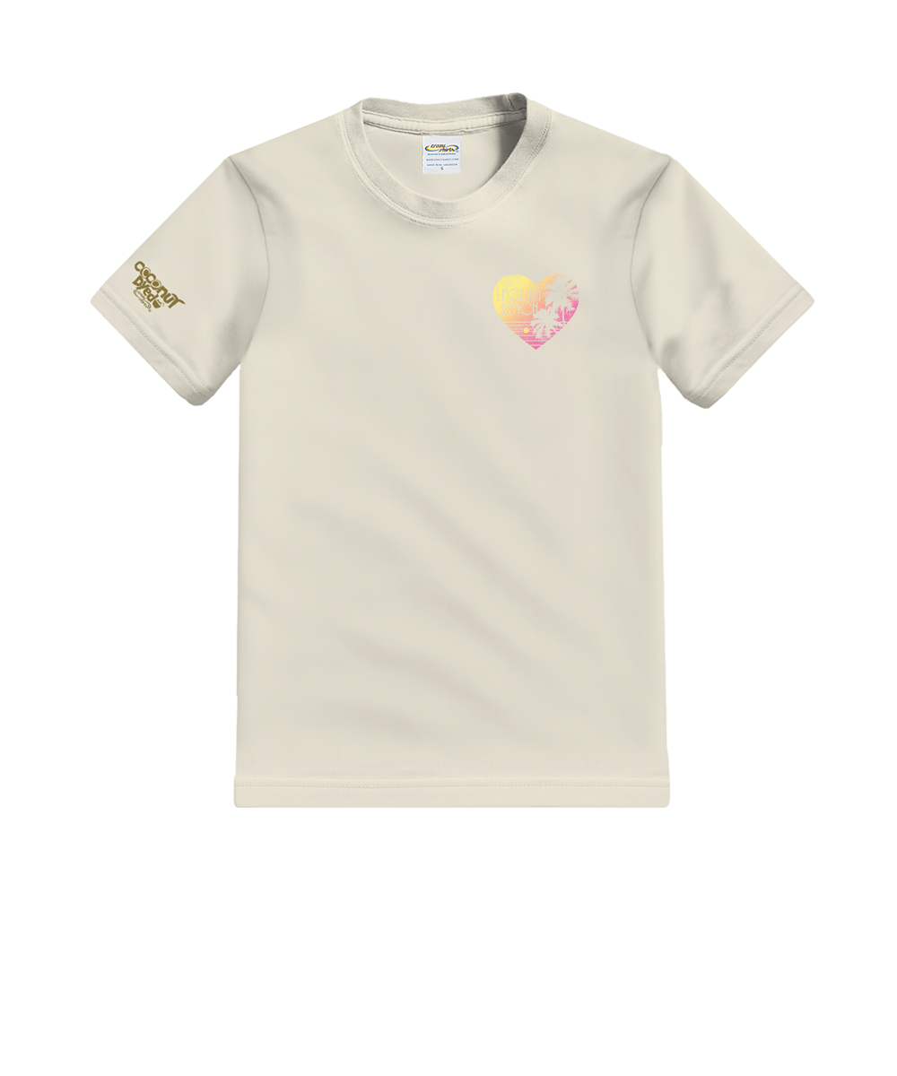 Love The Beach - Coconut Dyed Short Sleeve Crewneck T-Shirt 2 Love The Beach - Coconut Dyed Short Sleeve Crewneck T-Shirt