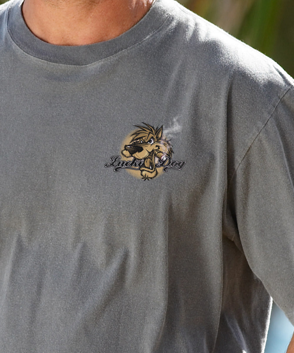 Lucky Diggity Dog - Crater Dyed® Short Sleeve Crewneck T-Shirt 3 Lucky Diggity Dog - Crater Dyed® Short Sleeve Crewneck T-Shirt