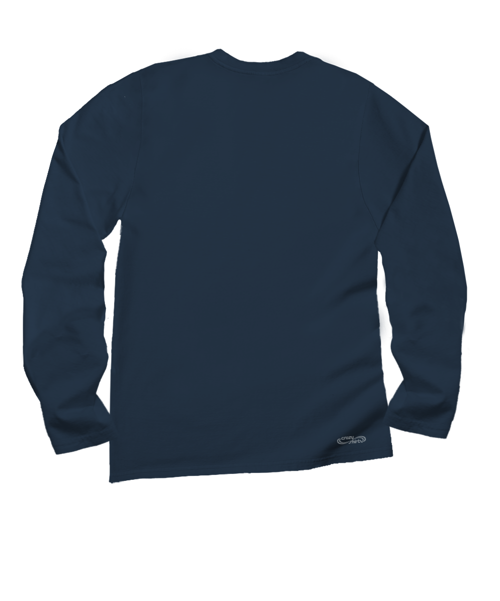 Luna Sol - Navy Long Sleeve Crewneck T-Shirt 4 Luna Sol - Navy Long Sleeve Crewneck T-Shirt
