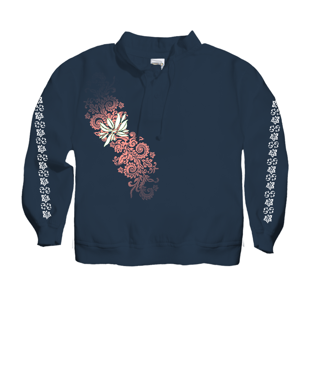 Makenna Ekolu - Navy Long Sleeve Lightweight Pullover
