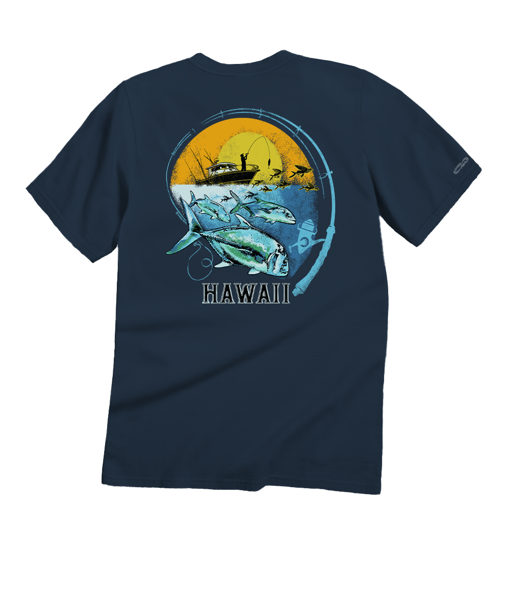 Malolo Chase - Navy Short Sleeve Crewneck T-Shirt 1 Malolo Chase - Navy Short Sleeve Crewneck T-Shirt