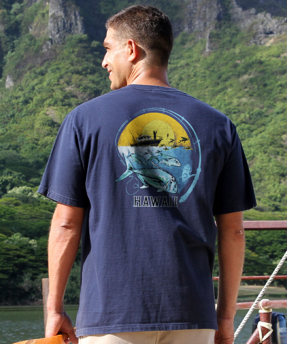 Malolo Chase - Navy Short Sleeve Crewneck T-Shirt 2 Malolo Chase - Navy Short Sleeve Crewneck T-Shirt