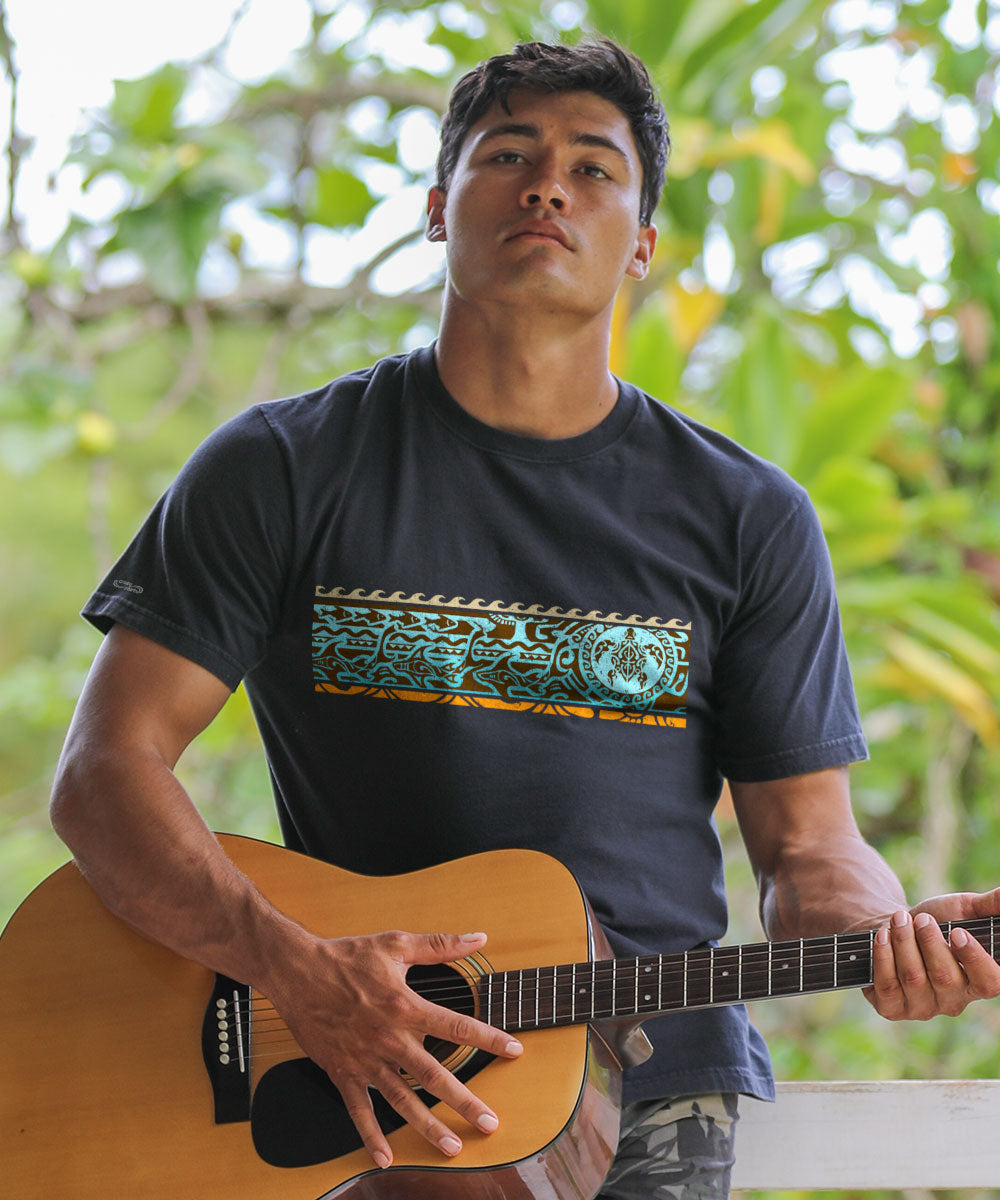 Mano Guardian Band - Black Short Sleeve Crewneck T-Shirt 2 Mano Guardian Band - Black Short Sleeve Crewneck T-Shirt