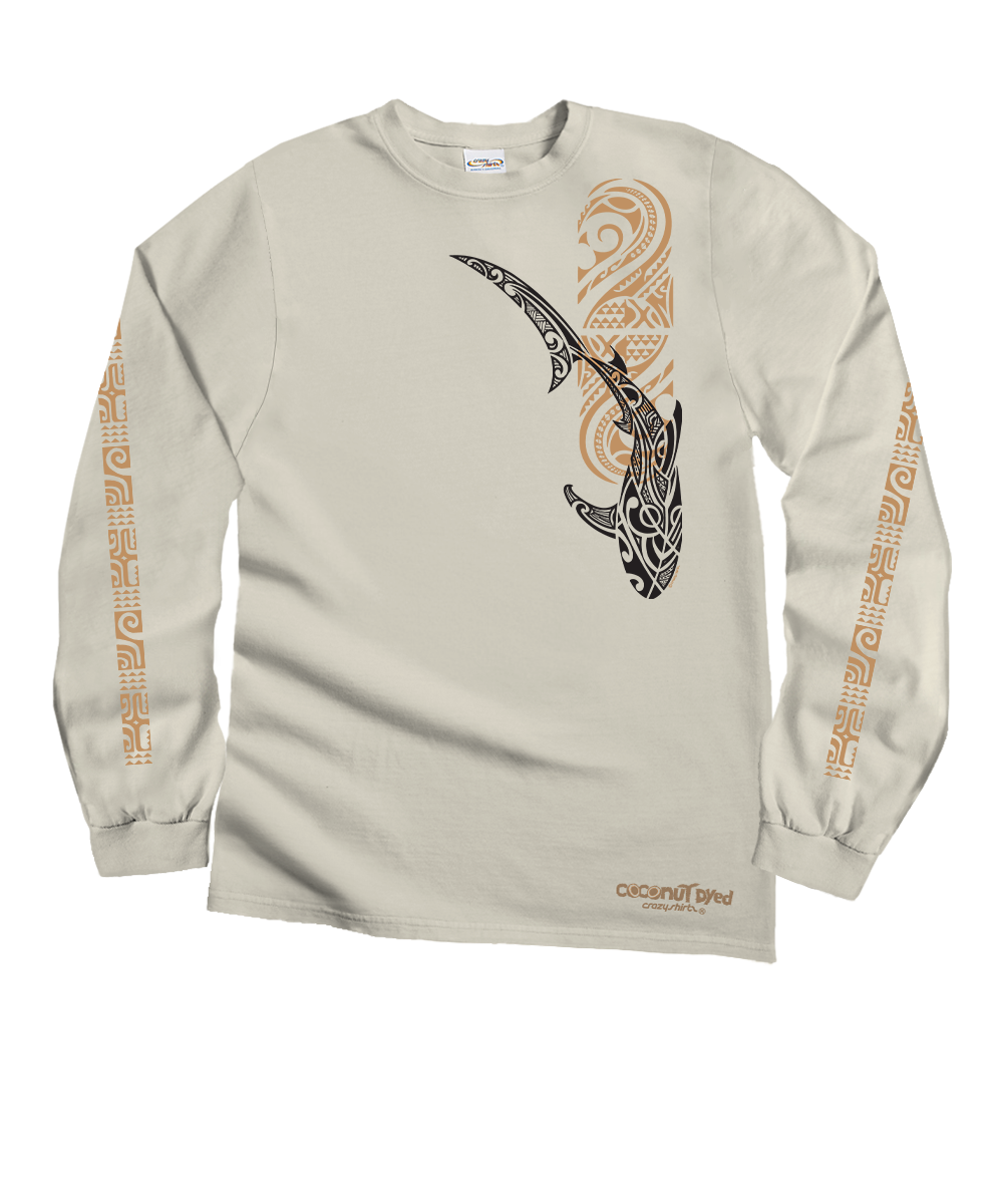 Mano Kaipo - Coconut Dyed Long Sleeve Crewneck T-Shirt