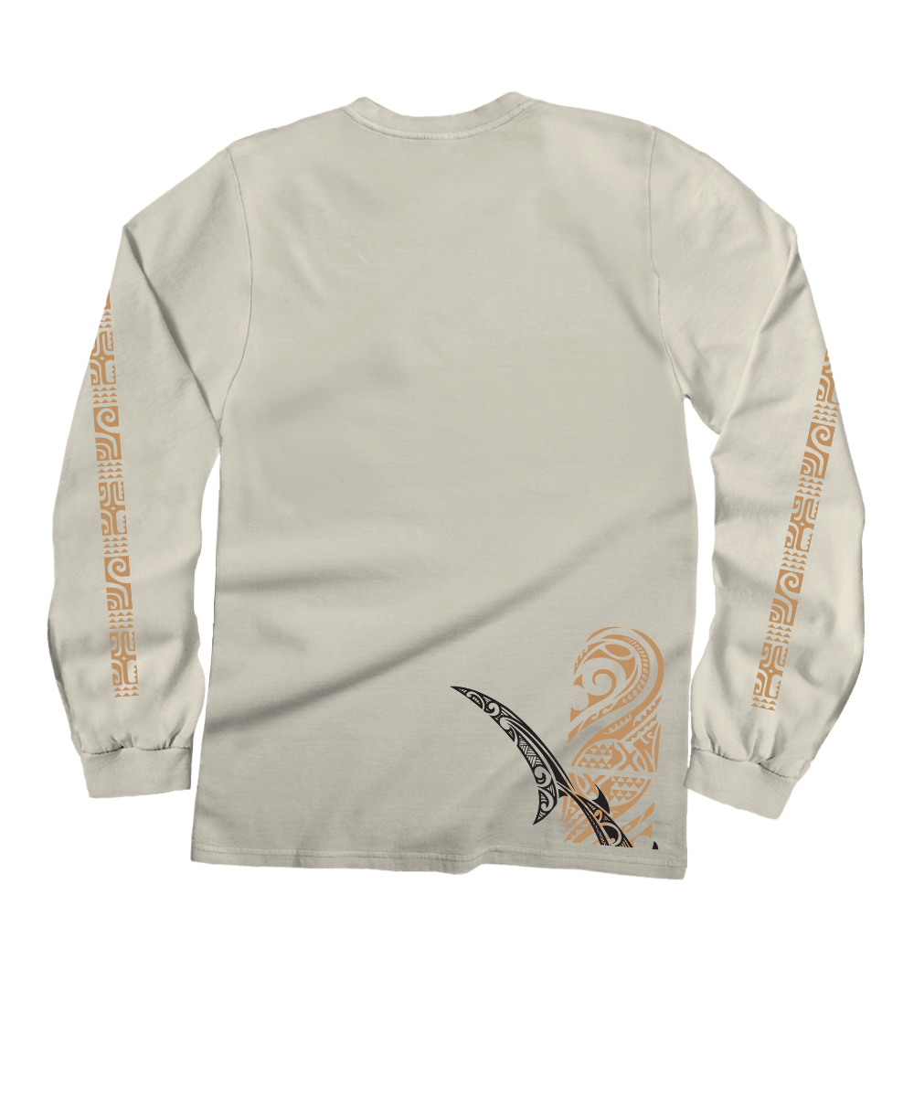 Mano Kaipo - Coconut Dyed Long Sleeve Crewneck T-Shirt 4 Mano Kaipo - Coconut Dyed Long Sleeve Crewneck T-Shirt