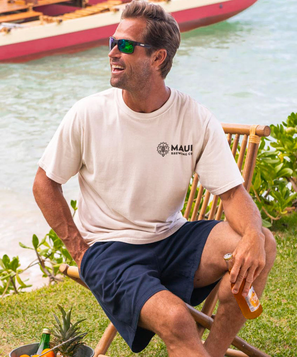 Maui Brewing Co Coconut Hiwa - Coconut Dyed Short Sleeve Crewneck T-Shirt 3 Maui Brewing Co Coconut Hiwa - Coconut Dyed Short Sleeve Crewneck T-Shirt