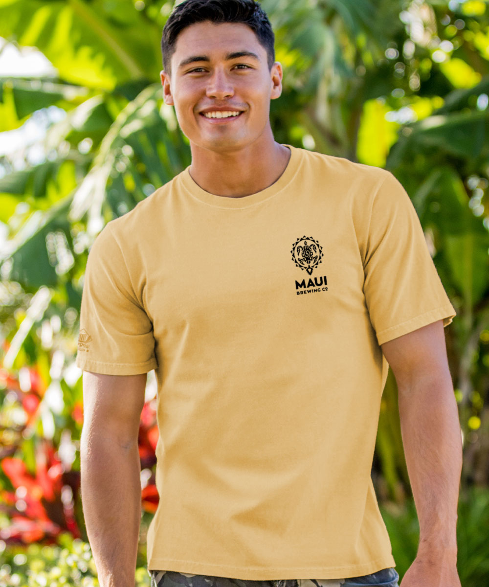 Maui Brewing Co Vintage Bikini Blonde - Beer Dyed Short Sleeve Crewneck T-Shirt 3 Maui Brewing Co Vintage Bikini Blonde - Beer Dyed Short Sleeve Crewneck T-Shirt