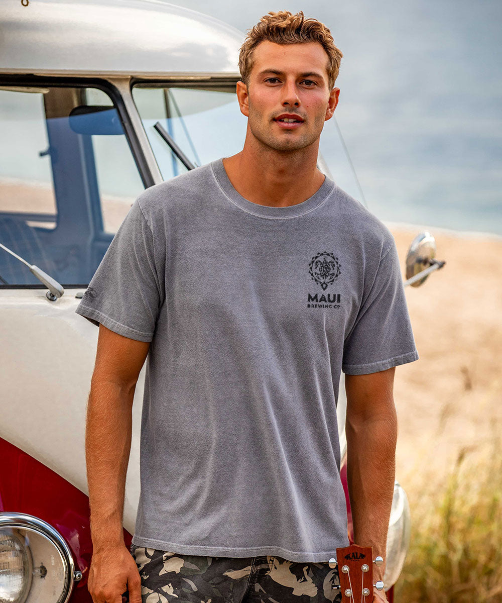 Maui Brewing Co. Double Overhead - Crater Dyed® Short Sleeve Crewneck T-Shirt 3 Maui Brewing Co. Double Overhead - Crater Dyed® Short Sleeve Crewneck T-Shirt