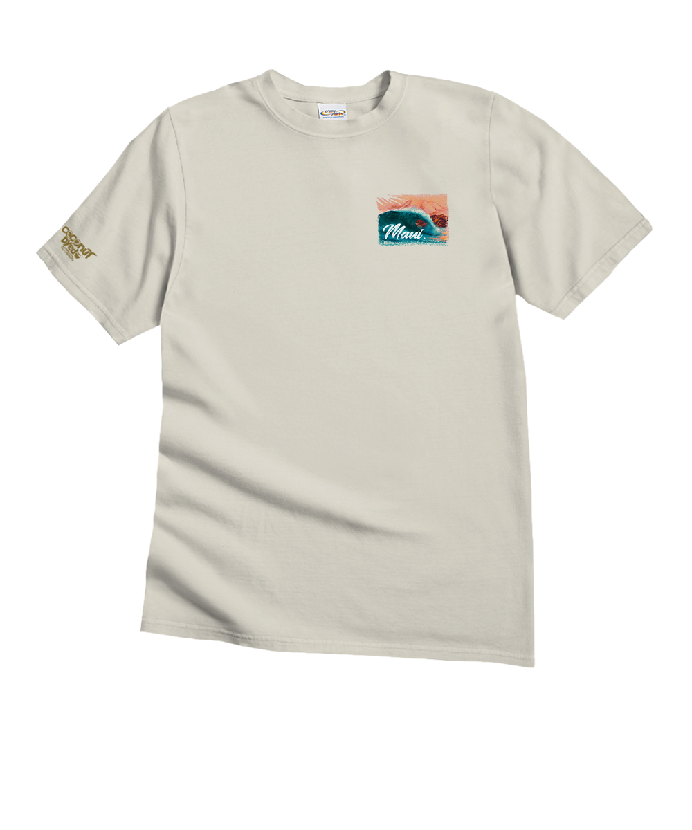 Maui Life - Coconut Dyed Short Sleeve Crewneck T-Shirt 2 Maui Life - Coconut Dyed Short Sleeve Crewneck T-Shirt