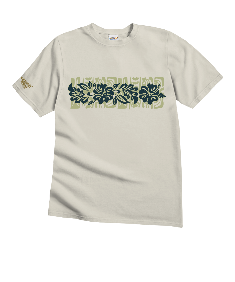Mikala - Coconut Dyed Short Sleeve Crewneck T-Shirt 1 Mikala - Coconut Dyed Short Sleeve Crewneck T-Shirt