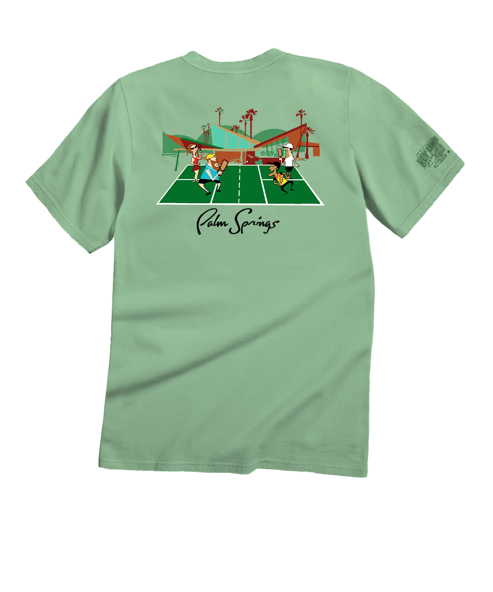 Mod Pickle Ball - Key Lime Dyed Short Sleeve Crewneck T-Shirt