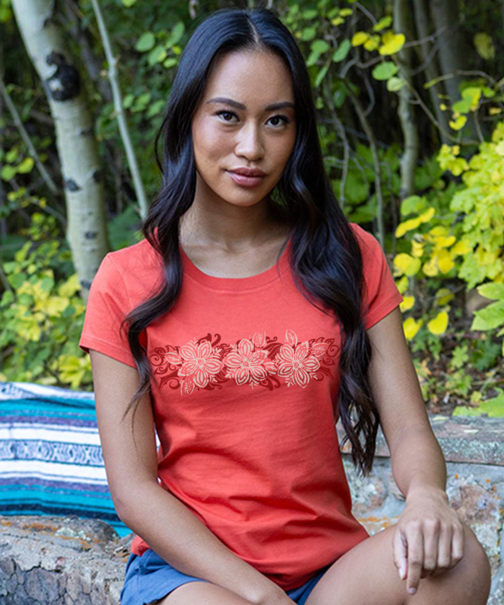 Nani Walei - Paprika Short Sleeve Pima T-Shirt 2 Nani Walei - Paprika Short Sleeve Pima T-Shirt
