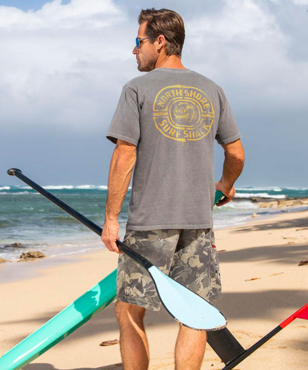 North Shore Surf Shack - Crater Dyed® Short Sleeve Crewneck T-Shirt 2 North Shore Surf Shack - Crater Dyed® Short Sleeve Crewneck T-Shirt