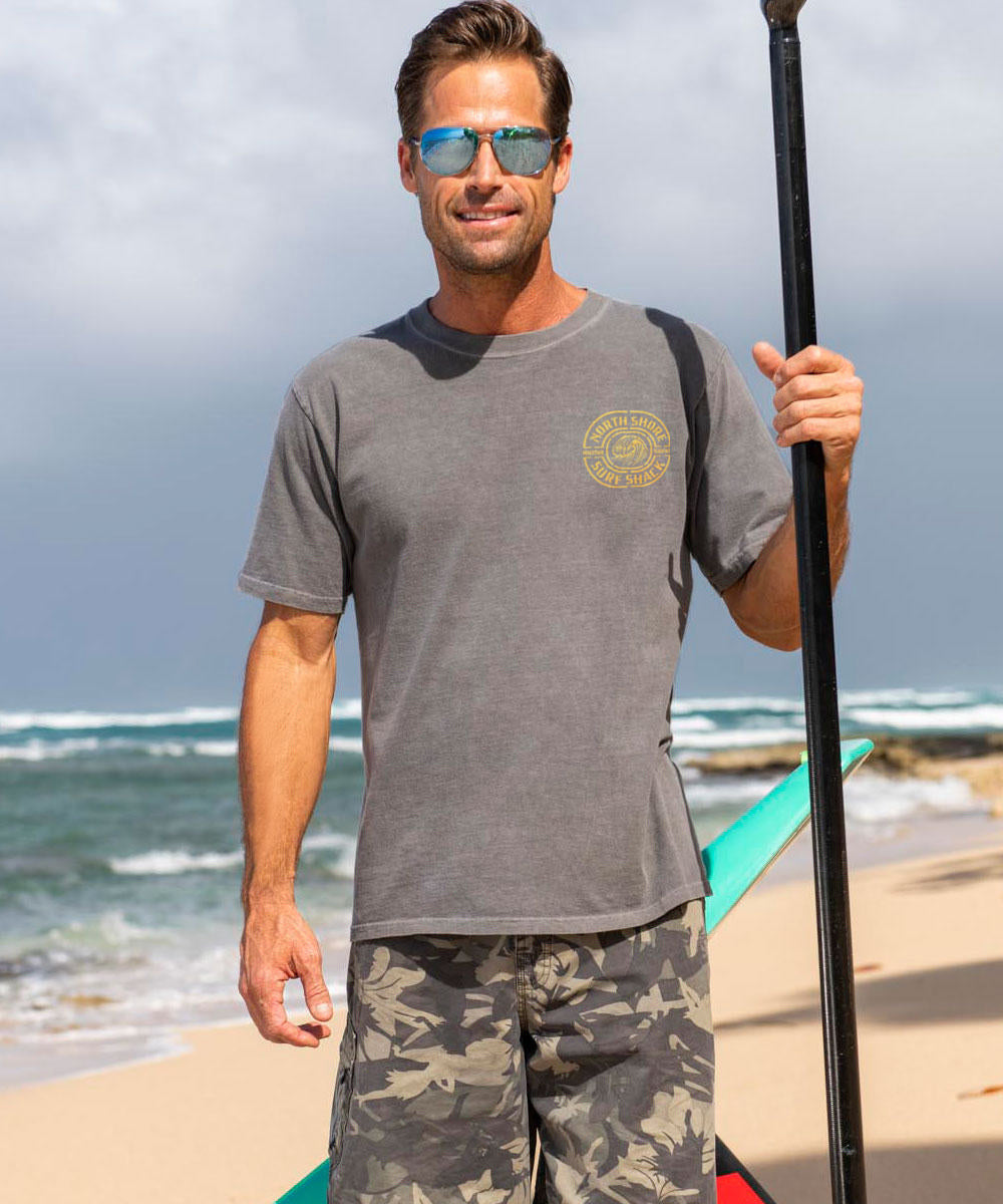 North Shore Surf Shack - Crater Dyed® Short Sleeve Crewneck T-Shirt 3 North Shore Surf Shack - Crater Dyed® Short Sleeve Crewneck T-Shirt