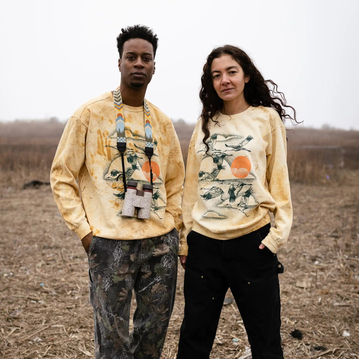 Whooping Crane Tie Dye Sweatshirt 3 Whooping Crane Tie Dye Sweatshirt