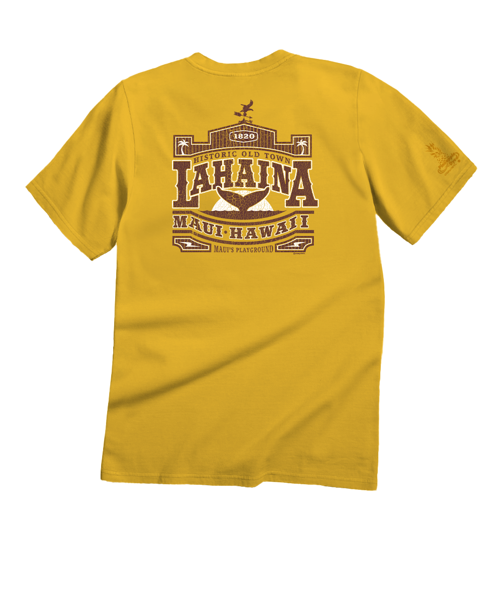 Old Town Lahaina - Pineapple Dyed Short Sleeve Crewneck T-Shirt