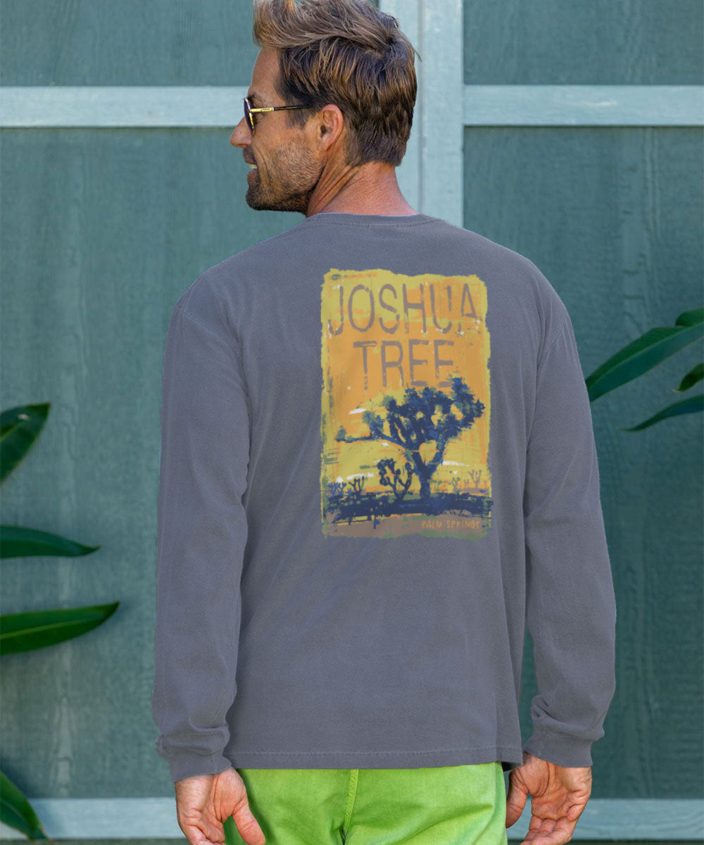 Painted Joshua - Crater Dyed® Long Sleeve Crewneck T-Shirt 2 Painted Joshua - Crater Dyed® Long Sleeve Crewneck T-Shirt