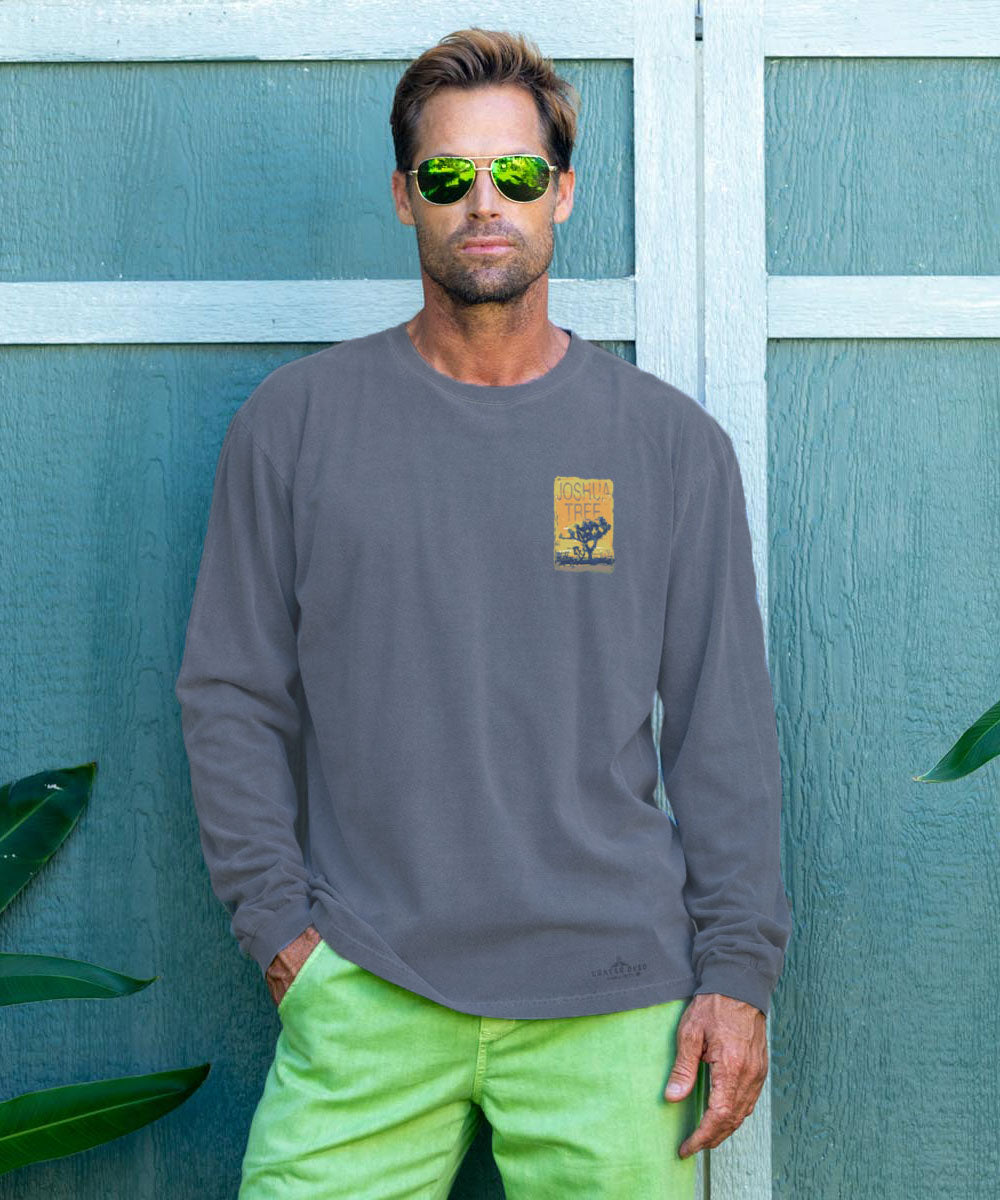 Painted Joshua - Crater Dyed® Long Sleeve Crewneck T-Shirt 3 Painted Joshua - Crater Dyed® Long Sleeve Crewneck T-Shirt