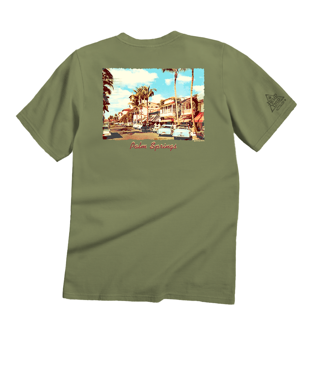 Palm Canyon Drive - Hemp Dyed Short Sleeve Crewneck T-Shirt