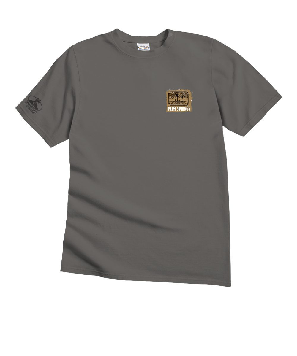 Palm Springs Collage - Crater Dyed® Short Sleeve Crewneck T-Shirt 4 Palm Springs Collage - Crater Dyed® Short Sleeve Crewneck T-Shirt