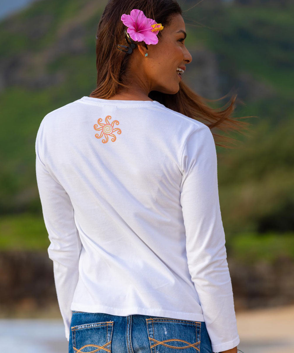 Phoenix - White Long Sleeve Crewneck T-Shirt 3 Phoenix - White Long Sleeve Crewneck T-Shirt