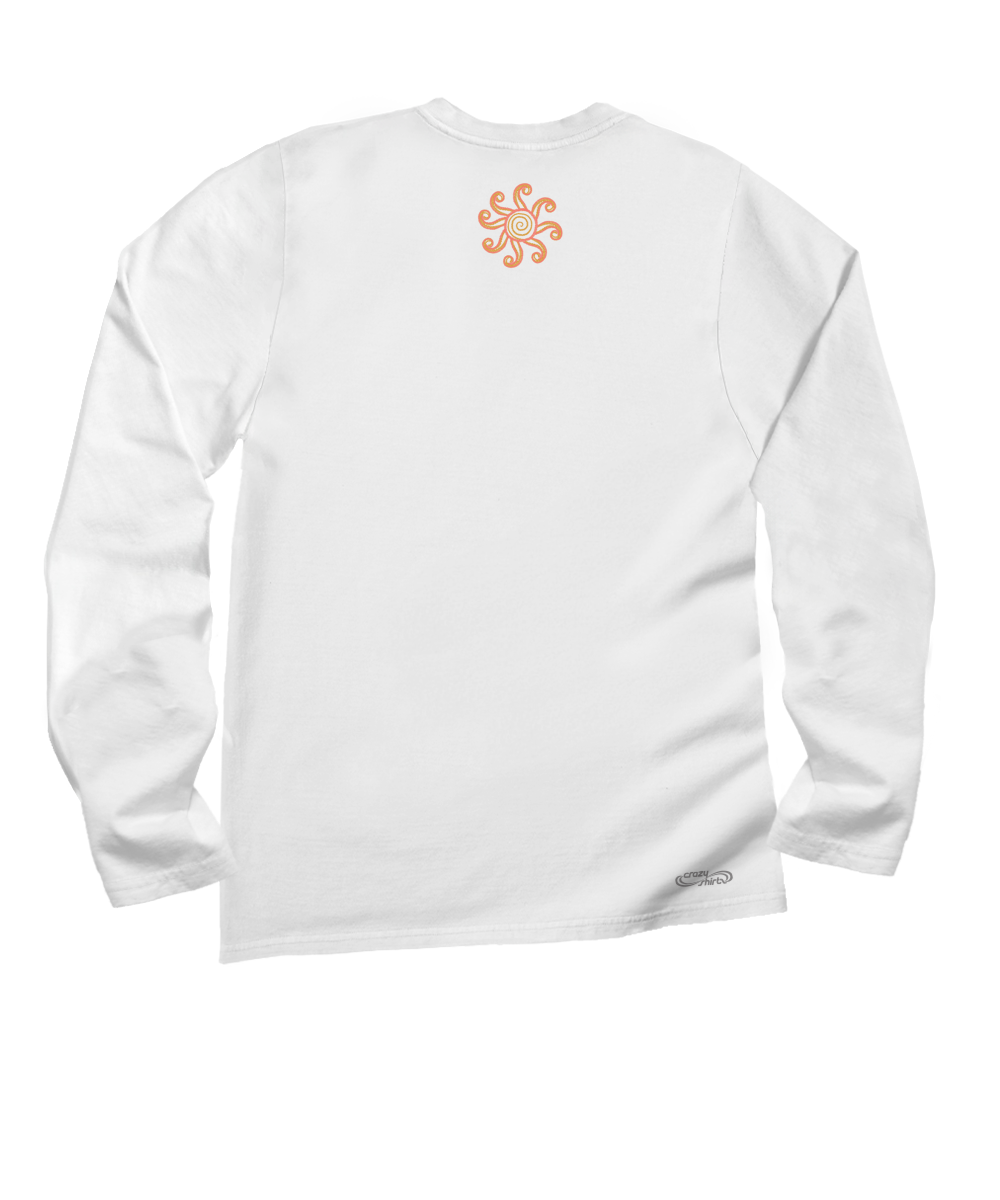 Phoenix - White Long Sleeve Crewneck T-Shirt 4 Phoenix - White Long Sleeve Crewneck T-Shirt