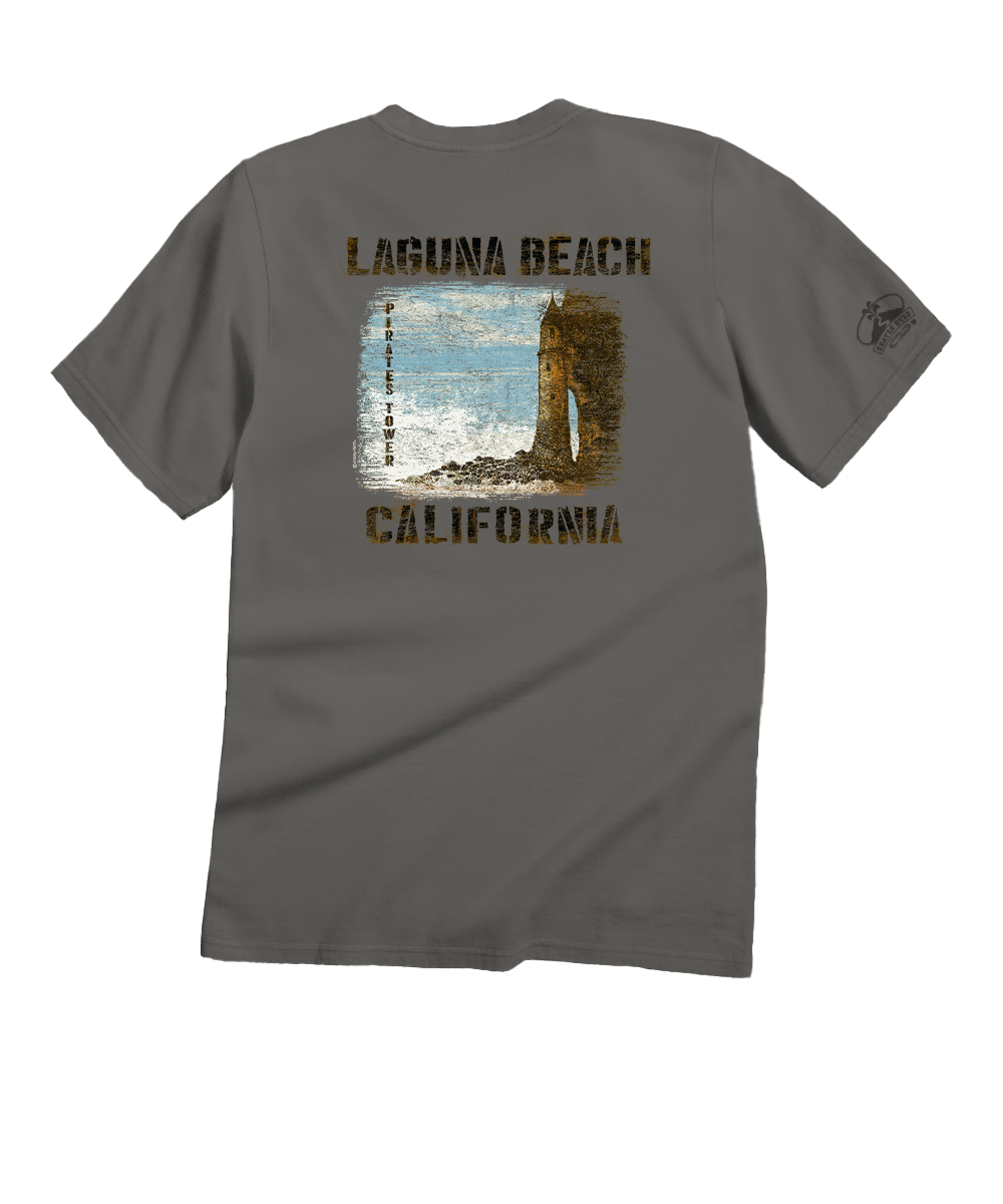 Pirates Tower - Crater Dyed® Short Sleeve Crewneck T-Shirt 1 Pirates Tower - Crater Dyed® Short Sleeve Crewneck T-Shirt