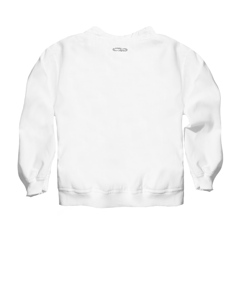 Poppy Swirl - White Long Sleeve Lightweight Pullover 4 Poppy Swirl - White Long Sleeve Lightweight Pullover