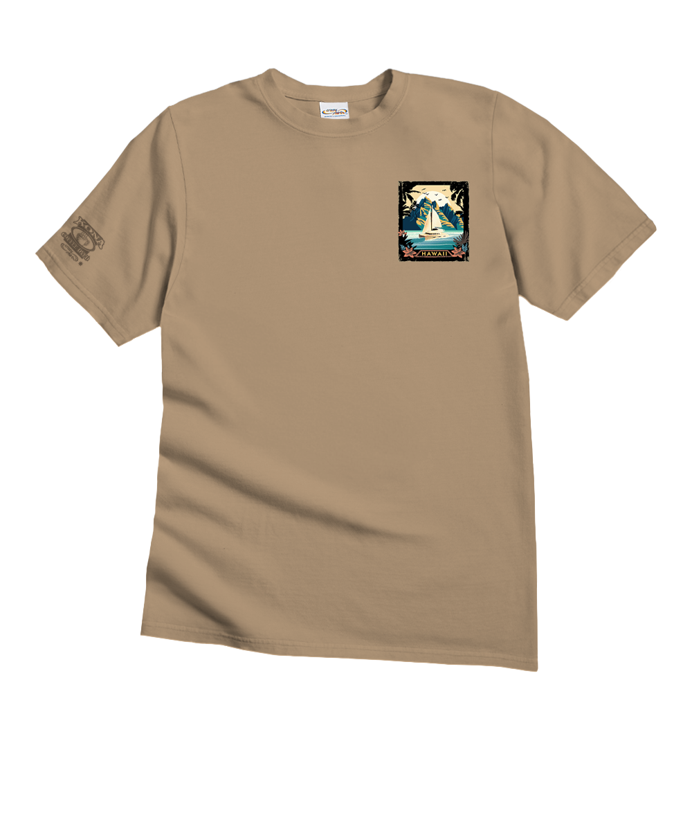 Poster Of Paradise - Kona Coffee Dyed Short Sleeve Crewneck T-Shirt 4 Poster Of Paradise - Kona Coffee Dyed Short Sleeve Crewneck T-Shirt