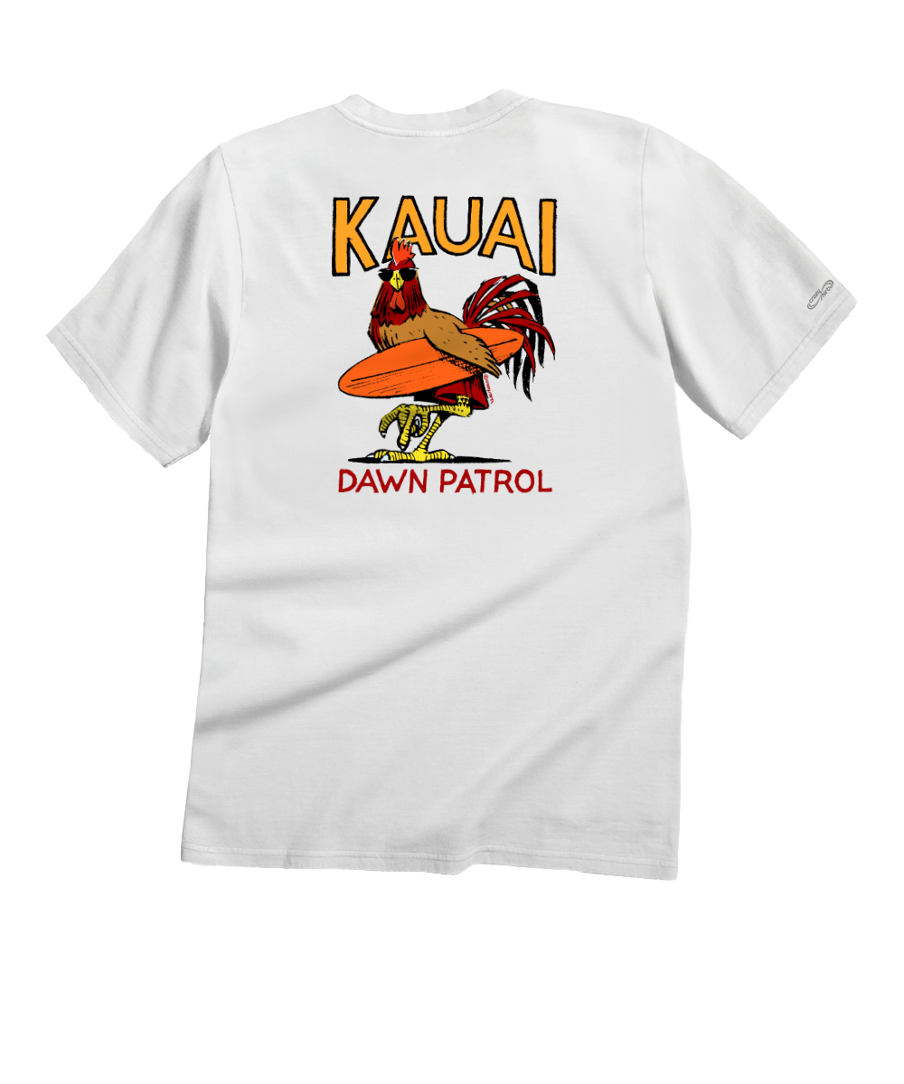 Poultry Patrol - White Short Sleeve Crewneck T-Shirt 1 Poultry Patrol - White Short Sleeve Crewneck T-Shirt