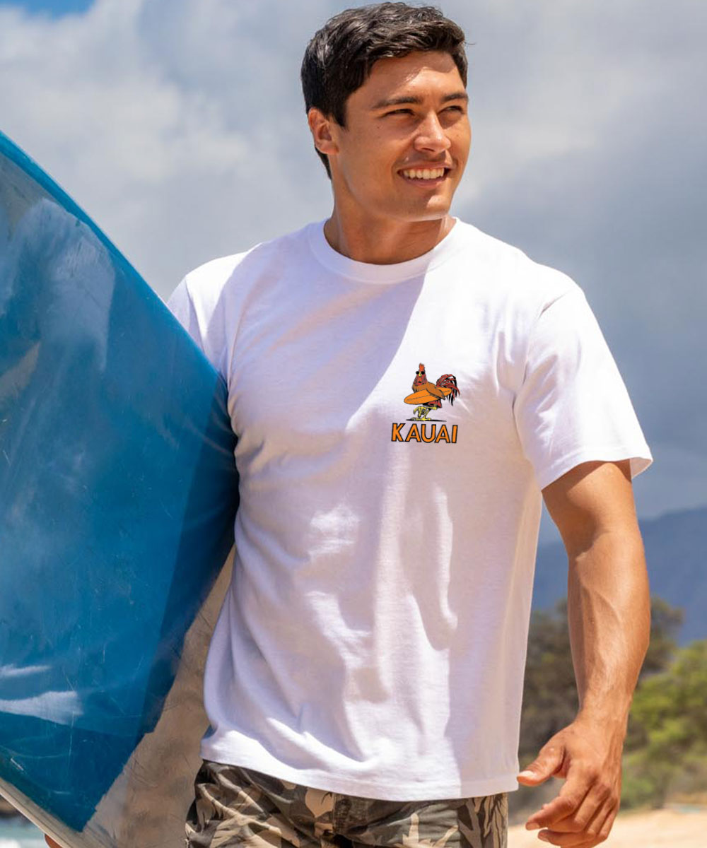 Poultry Patrol - White Short Sleeve Crewneck T-Shirt 3 Poultry Patrol - White Short Sleeve Crewneck T-Shirt