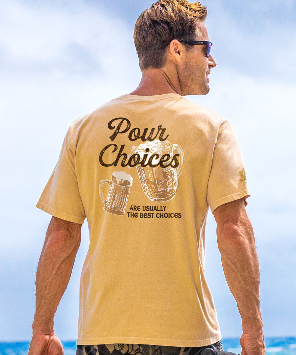 Pour Choice - Beer Dyed Short Sleeve Crewneck T-Shirt 2 Pour Choice - Beer Dyed Short Sleeve Crewneck T-Shirt
