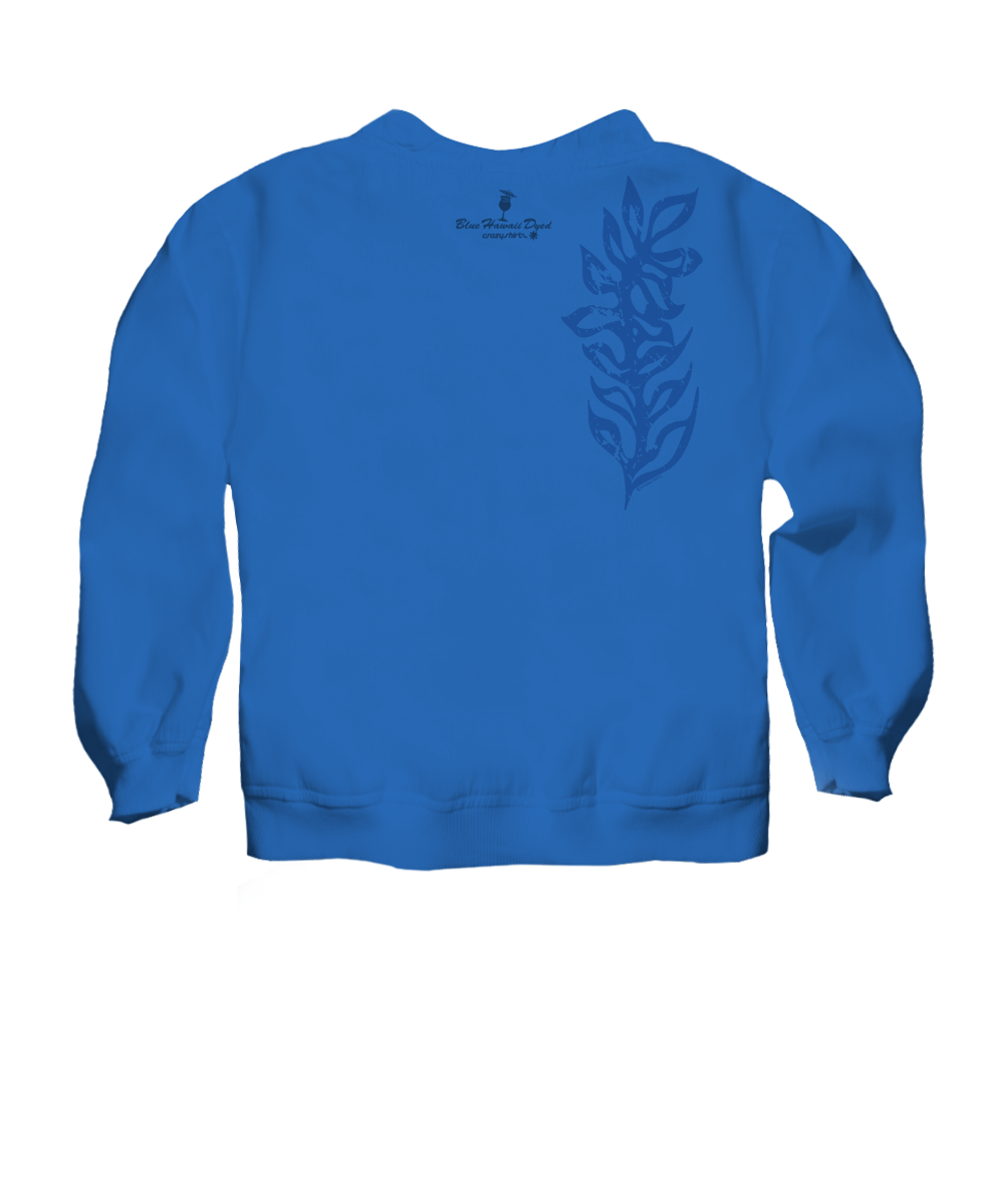 Pua Stamp - Blue Hawaii Dyed Long Sleeve Lightweight Pullover 4 Pua Stamp - Blue Hawaii Dyed Long Sleeve Lightweight Pullover