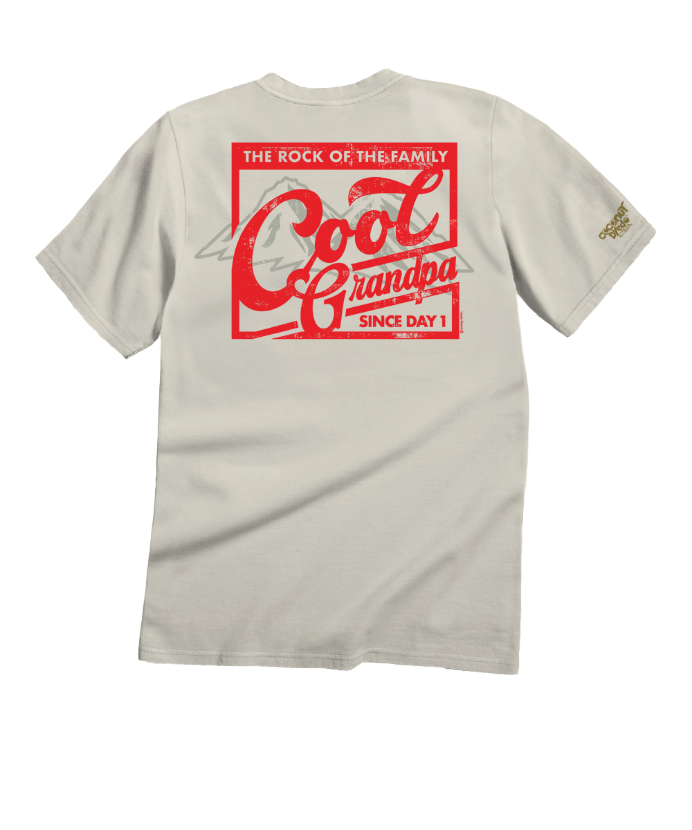 Rock Of The Family - Coconut Dyed Short Sleeve Crewneck T-Shirt
