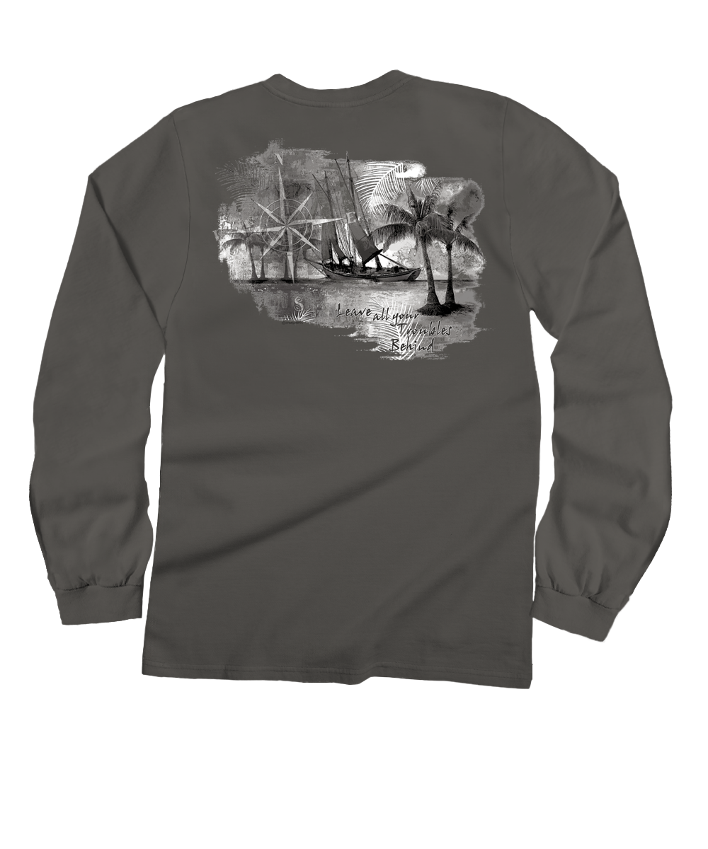 Sail Away - Crater Dyed® Long Sleeve Crewneck T-Shirt 1 Sail Away - Crater Dyed® Long Sleeve Crewneck T-Shirt