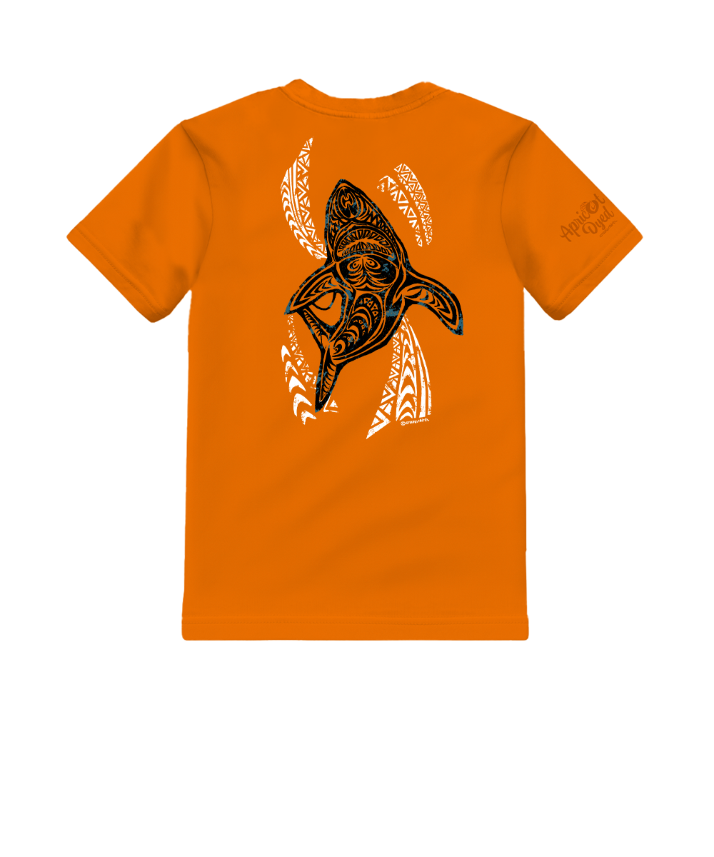 Shark Wave - Apricot Dyed Short Sleeve Crewneck T-Shirt