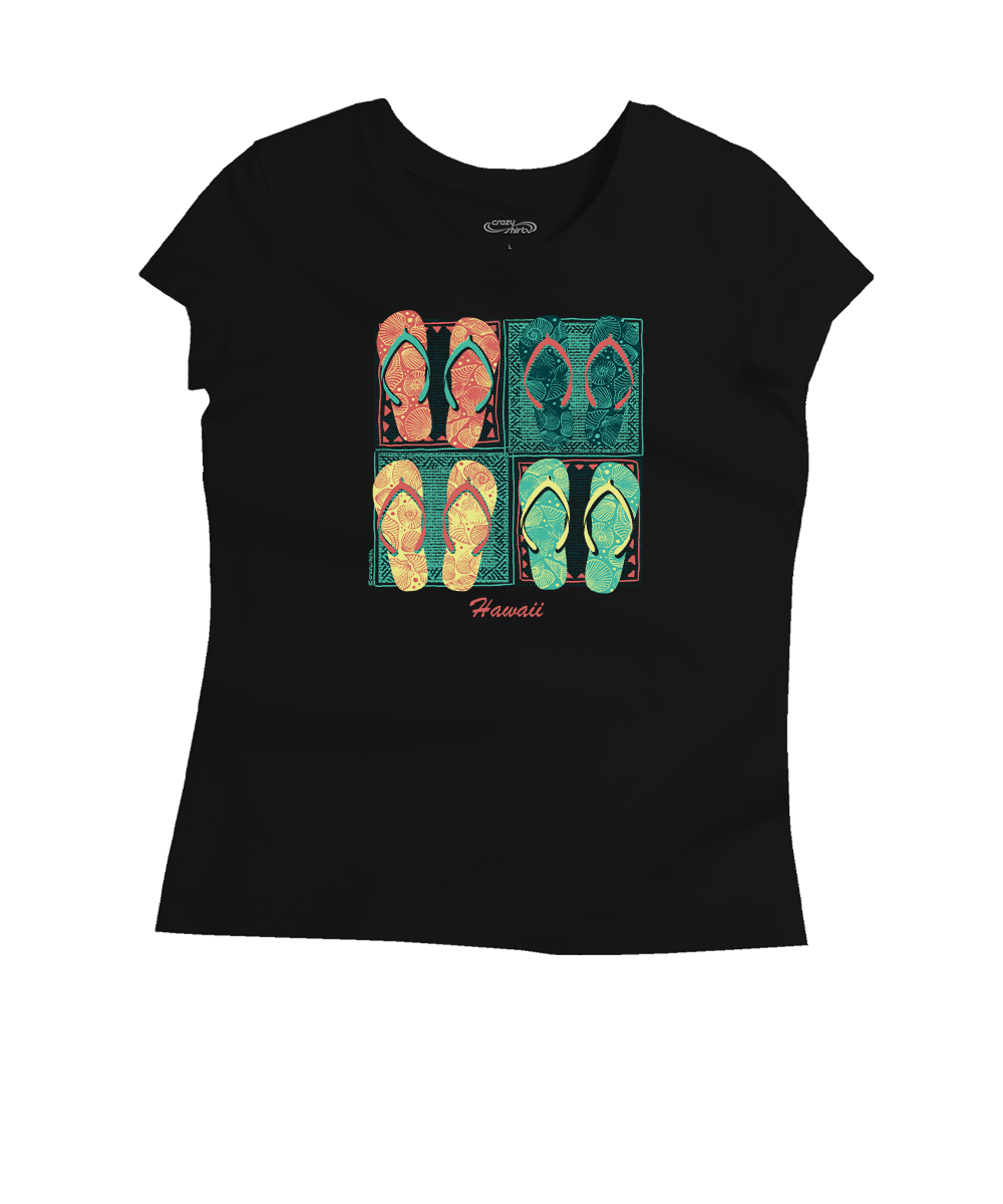 Shell Flops - Jet Black Short Sleeve Pima T-Shirt 1 Shell Flops - Jet Black Short Sleeve Pima T-Shirt