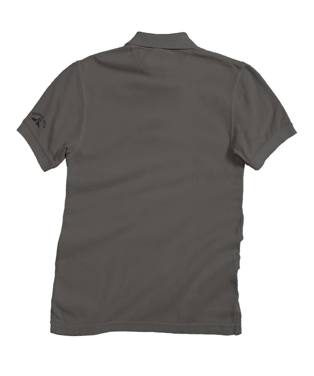 Sketchy Palm - Crater Dyed® Short Sleeve Oceanfront Polo Shirt 4 Sketchy Palm - Crater Dyed® Short Sleeve Oceanfront Polo Shirt