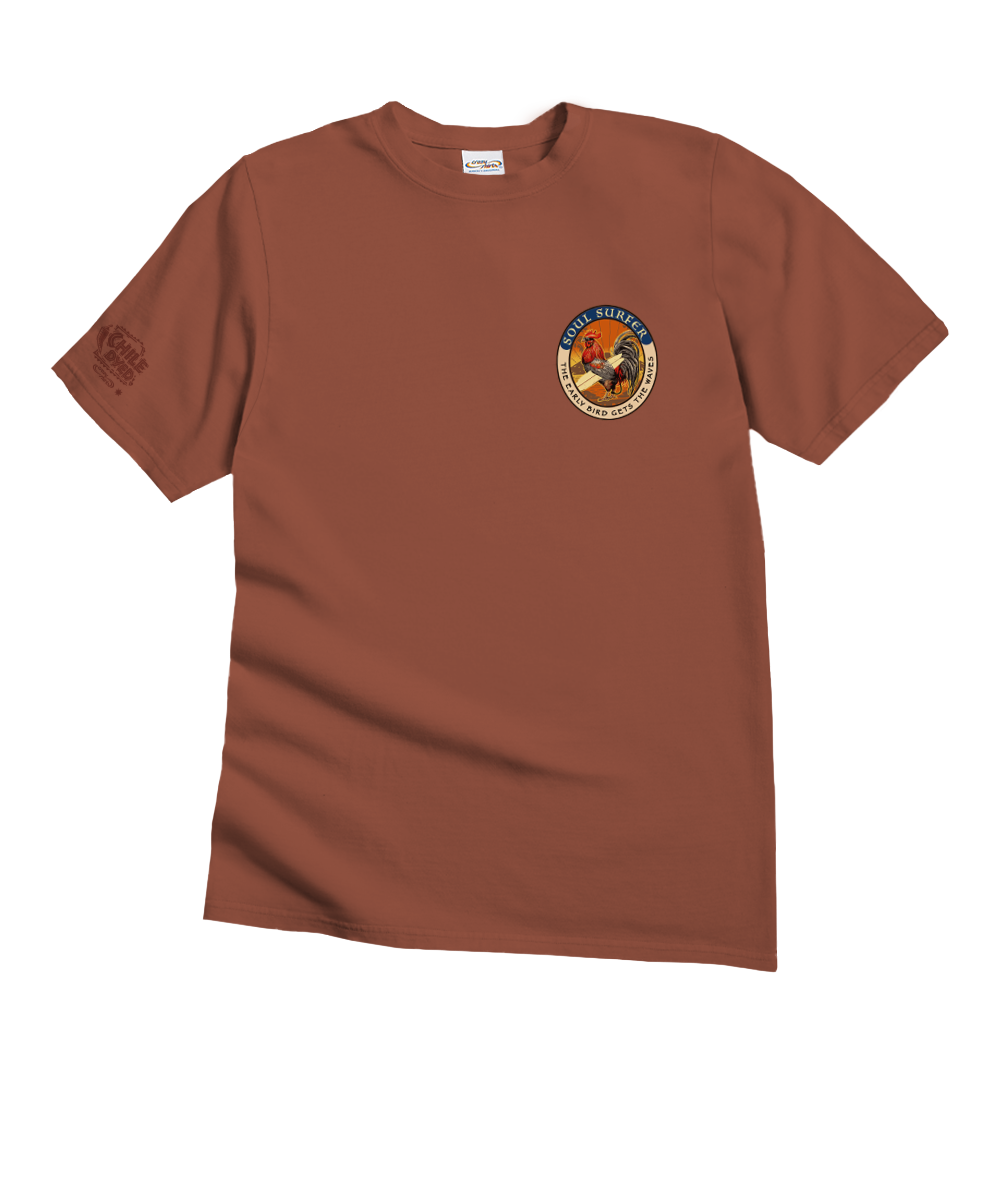 Soul Surfer Rooster - Chile Dyed Short Sleeve Crewneck T-Shirt 4 Soul Surfer Rooster - Chile Dyed Short Sleeve Crewneck T-Shirt