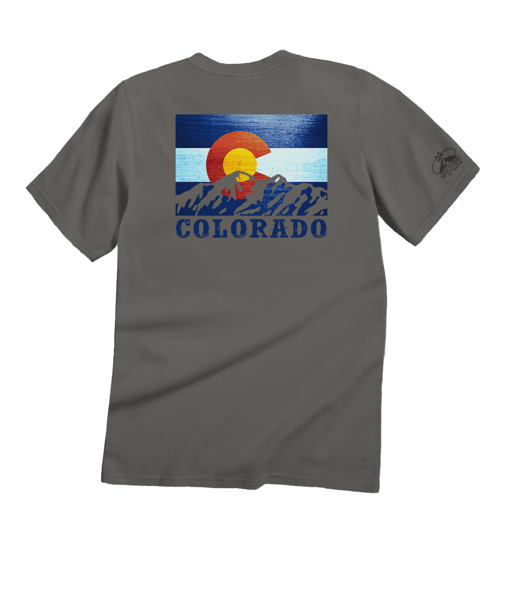 State Flag - Crater Dyed® Short Sleeve Crewneck T-Shirt