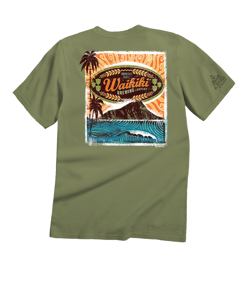 Sunset Brew - Hemp Dyed Short Sleeve Crewneck T-Shirt
