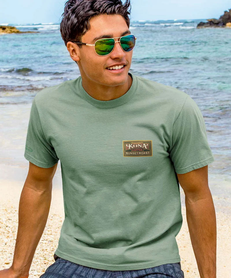 Sunset Roast - Seaglass Short Sleeve Crewneck T-Shirt 3 Sunset Roast - Seaglass Short Sleeve Crewneck T-Shirt