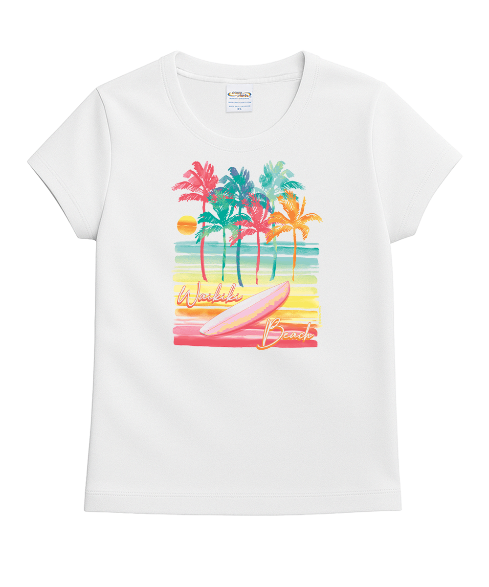 Surf Anywhere - White Short Sleeve Crewneck T-Shirt 1 Surf Anywhere - White Short Sleeve Crewneck T-Shirt