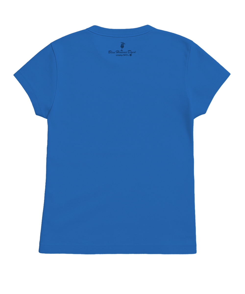Surf Sun Scene - Blue Hawaii Dyed Short Sleeve Crewneck T-Shirt 4 Surf Sun Scene - Blue Hawaii Dyed Short Sleeve Crewneck T-Shirt