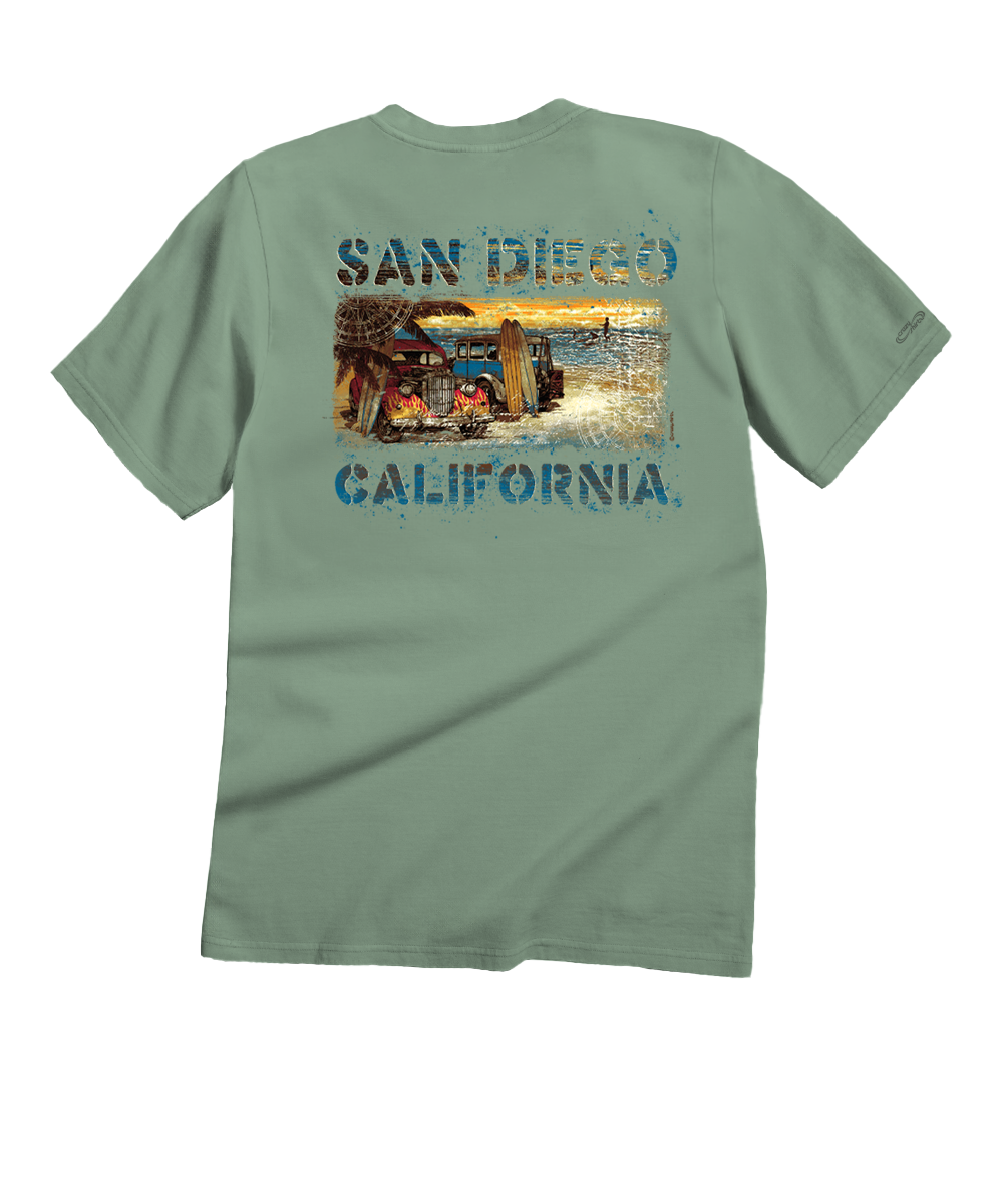 Surf View Vintage - Seaglass Short Sleeve Crewneck T-Shirt