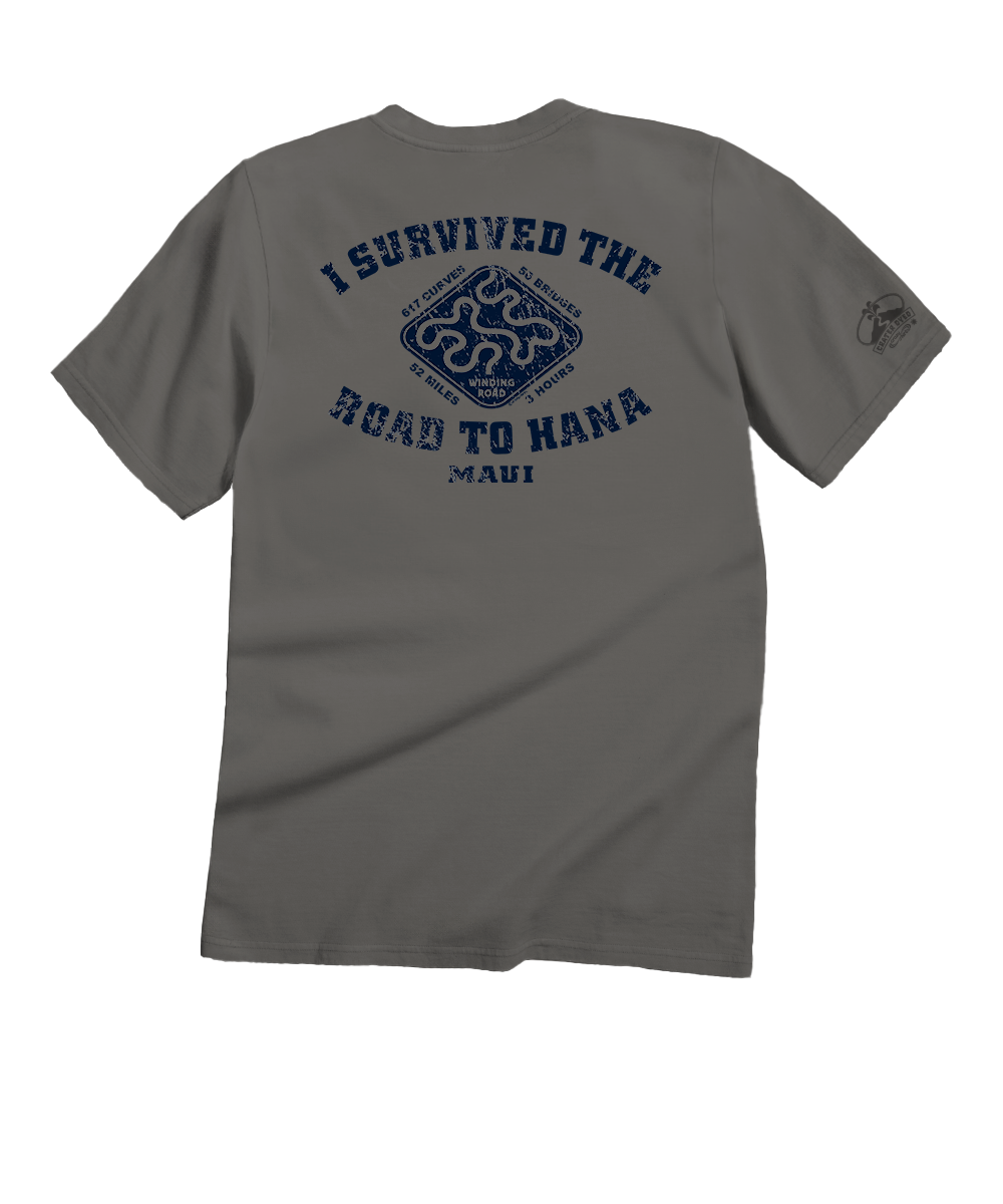 Survived Hana Road - Crater Dyed® Short Sleeve Crewneck T-Shirt 1 Survived Hana Road - Crater Dyed® Short Sleeve Crewneck T-Shirt