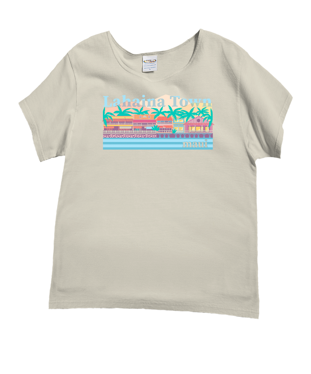 Sweet Lahaina - Coconut Dyed Short Sleeve Scoop Neck T-Shirt 1 Sweet Lahaina - Coconut Dyed Short Sleeve Scoop Neck T-Shirt