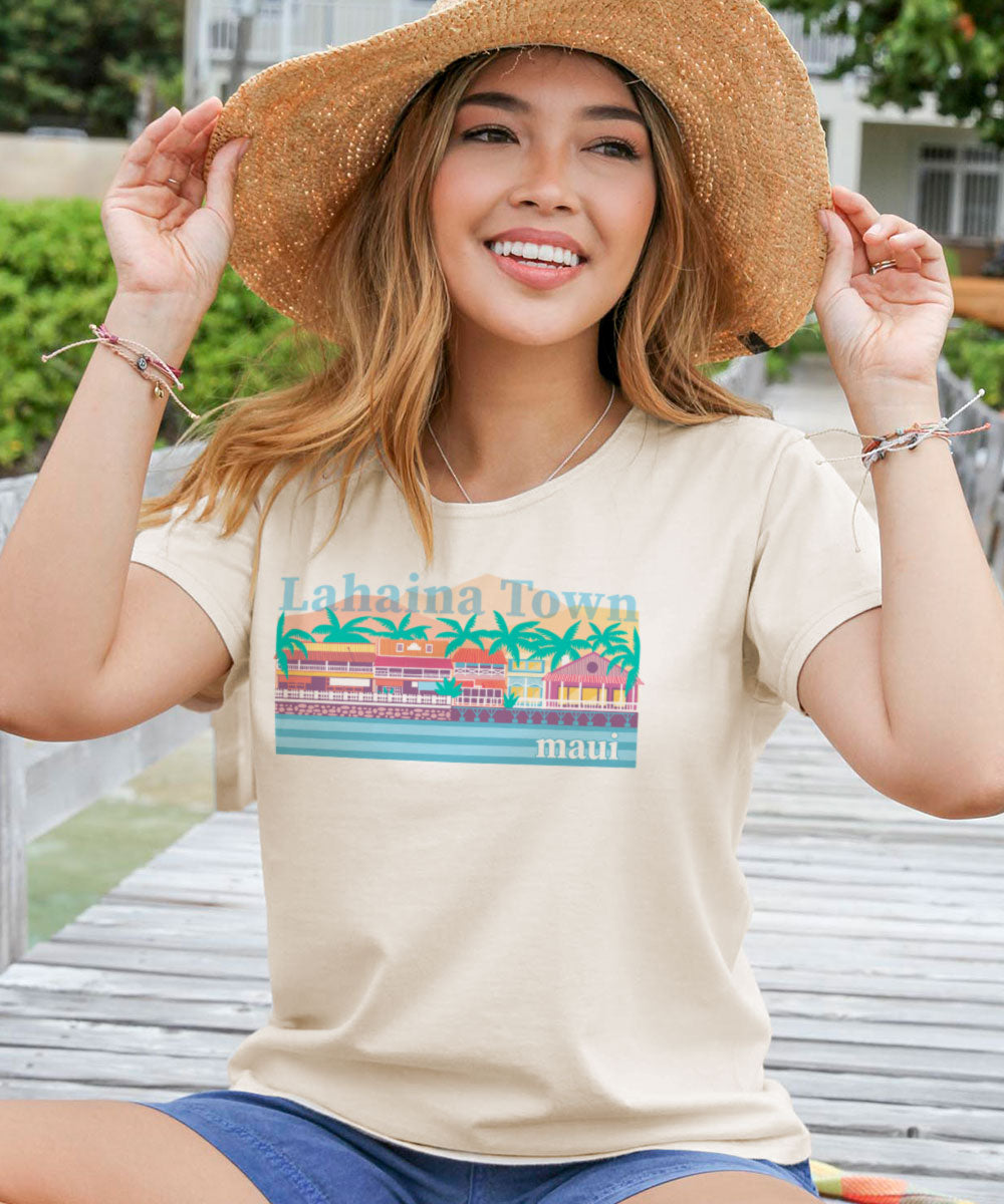 Sweet Lahaina - Coconut Dyed Short Sleeve Scoop Neck T-Shirt 2 Sweet Lahaina - Coconut Dyed Short Sleeve Scoop Neck T-Shirt